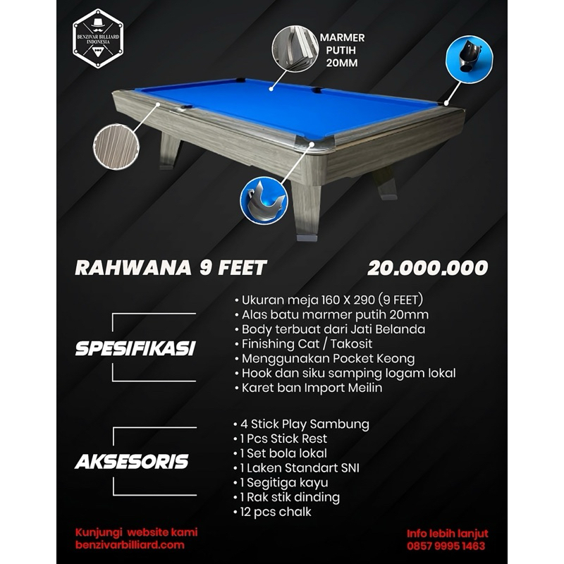 MEJA BILLIARD RAHWANA MIRIP BANGET SAMA MR SUNG LOKAL NOGENTAR