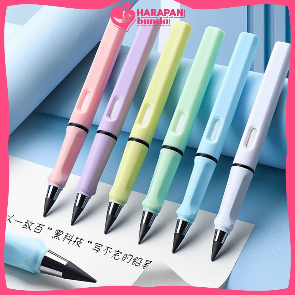 

Eternal Pencil Magic Unlimited HB 0.5mm Tanpa Rautan dengan Penghapus Praktis / Pensil Eternal Tanpa Isi Perlengkapan Menggambar Anak / Pensil HB Macaron Anti Ribet Harapan Bunda A77