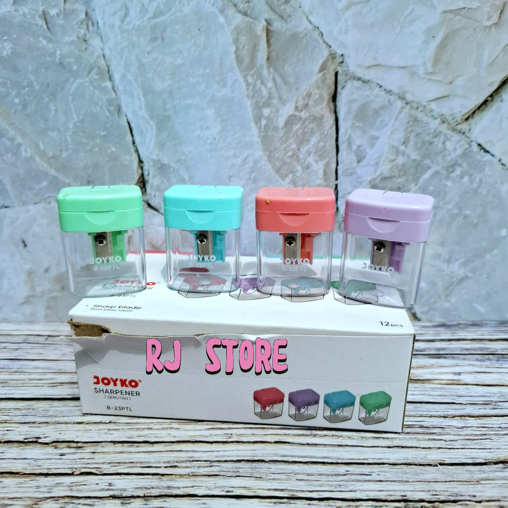 

[ ISI 3-6-PCS] Sharpener Rautan Serutan Joyko B-24 / B-24PTL