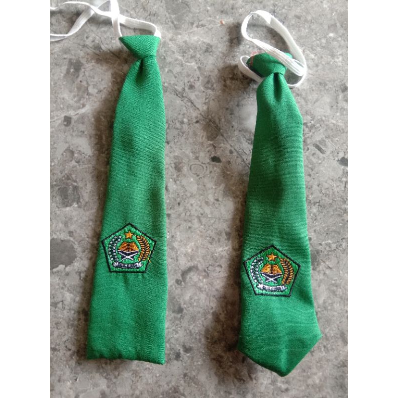 Dasi Sekolah Mi Hijau bordir Putra Putri / Dasi Anak MI Putra Putri / Dasi MI