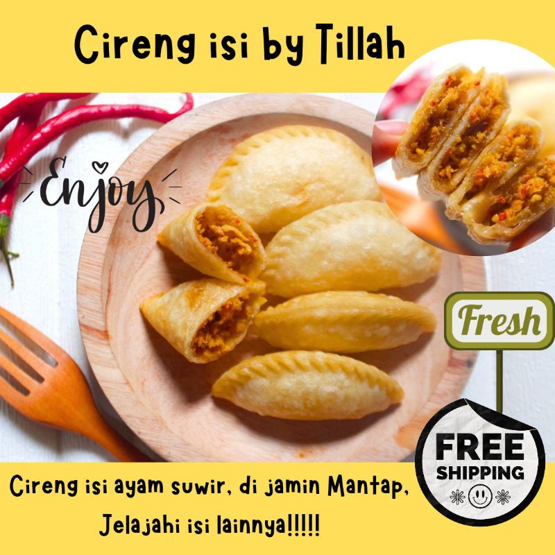 

Cireng isi by Tillah Isi 10 pcs, Cireng isi ayam suwir, cireng mantul