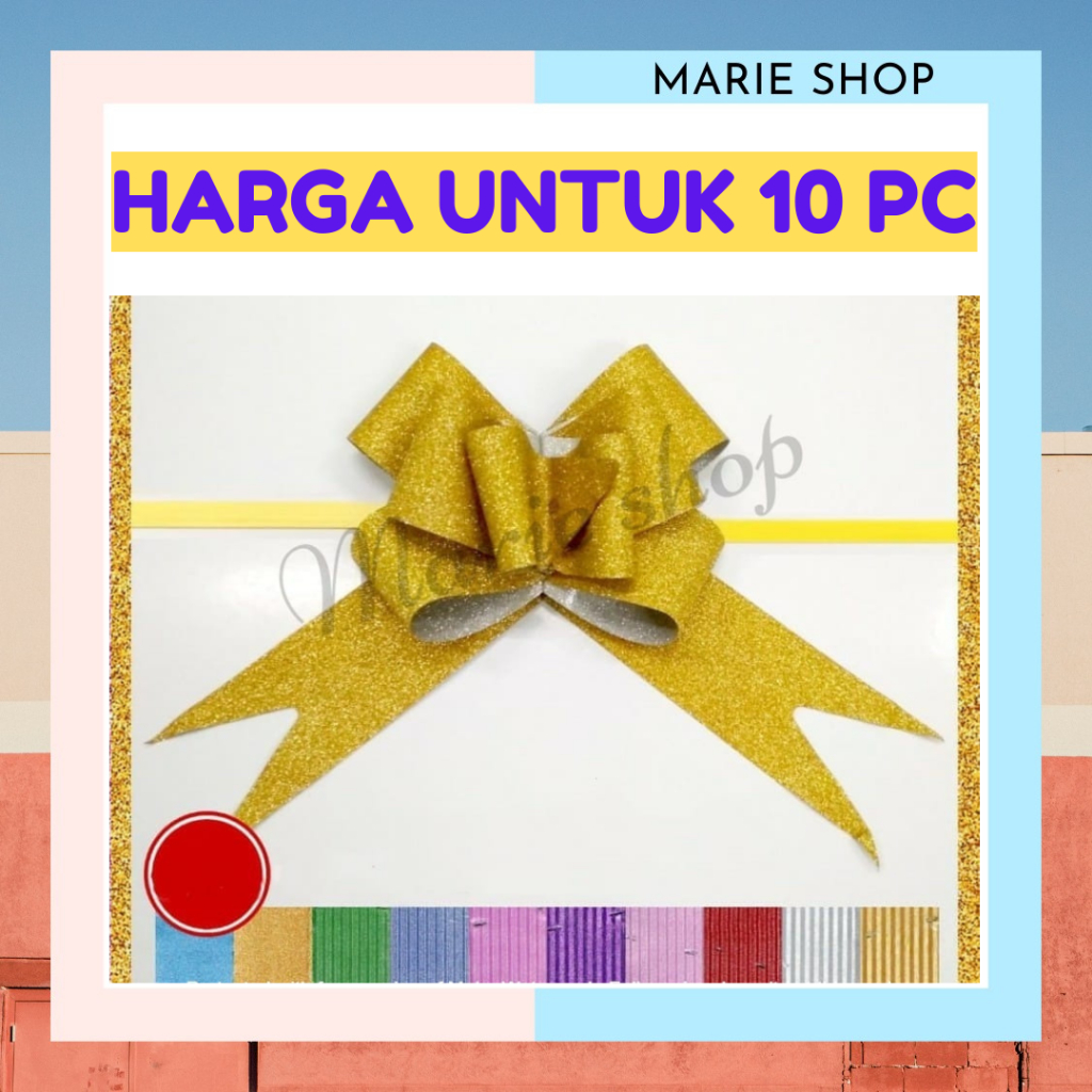 

‼️ISI 10 PC‼️GLITTER - PITA TARIK GLITTER 32MM - PITA TARIK HIASAN KADO PARCEL SOUVENIR SIZE BESAR