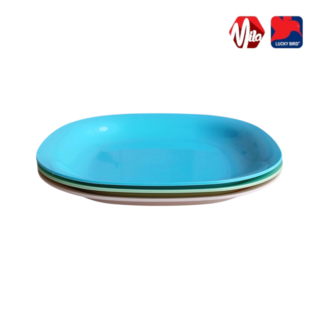 Piring Plastik LUCKY BIRD Food Grade Anti Pecah