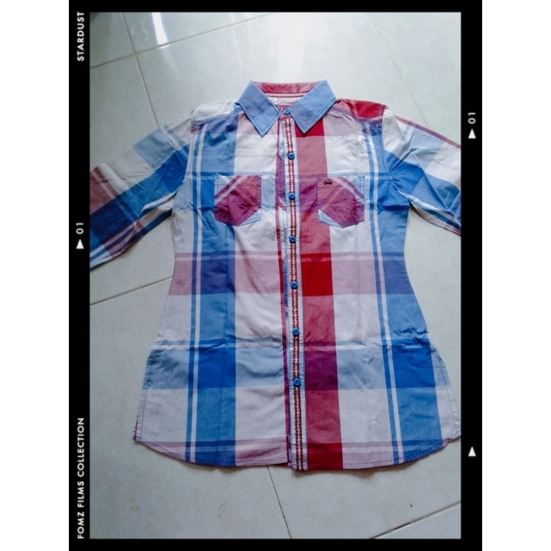 preloved kemeja kotak mcb