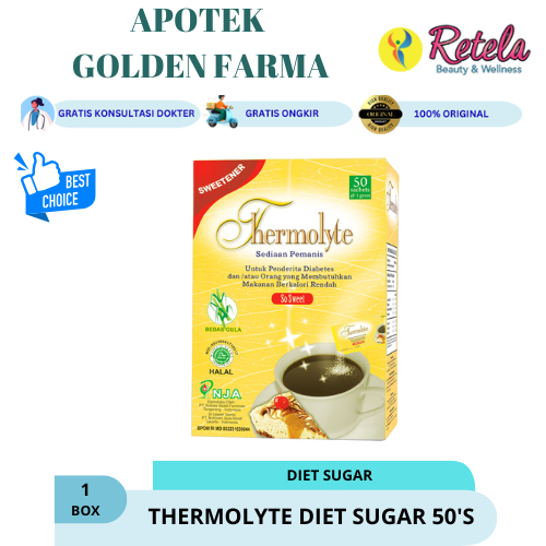 

THERMOLYTE DIET SUGAR 1 BOX ISI 50 SACHET