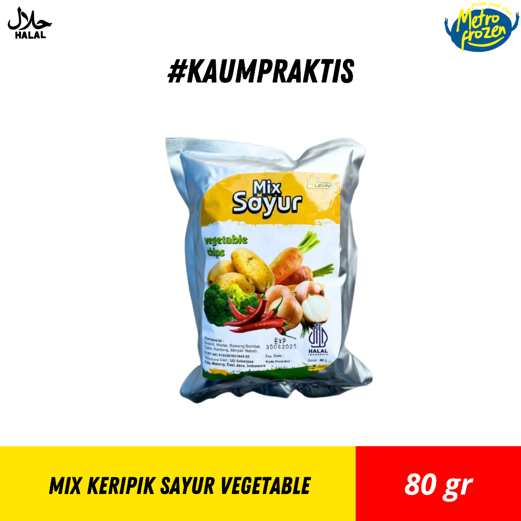 

MIX SAYUR (VEGETABLE CHIPS) 80gr //keripik sayur vegetable //keripik sayur instan Banjarmasin