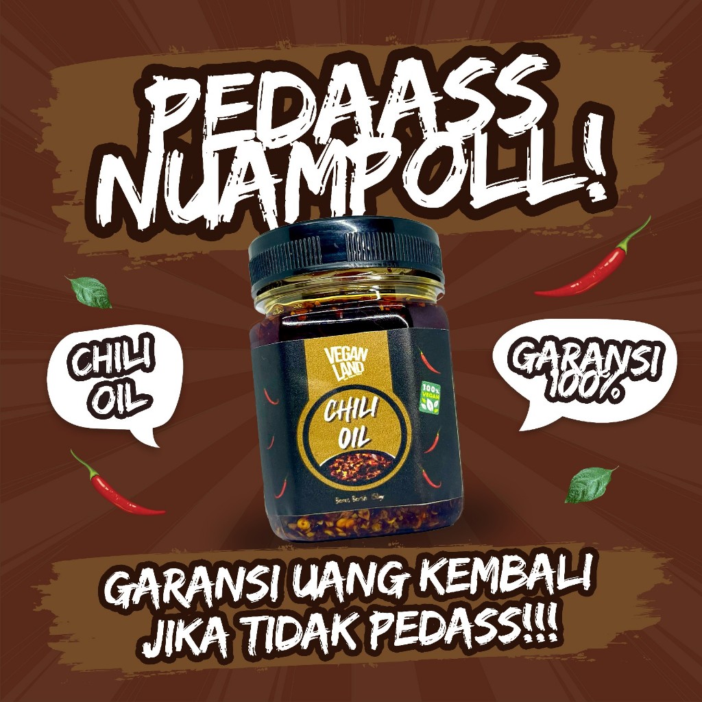 

[TRAVEL PACK] CHILI OIL 150 GRAM | SAMBAL CHILI OIL 150GR | VEGAN LAND