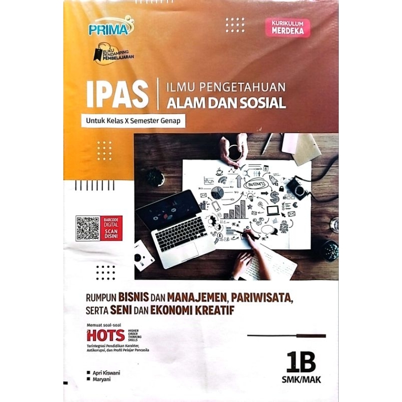 BUKU LKS PRIMA SMK MAK IPAS RUMPUN BISNIS DAN MANAJEMEN, PARIWISATA, SERTA SENI DAN EKONOMI KREATIF 