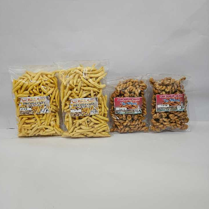 

PAKET CAMPUR 8 KERIPIK TELUR GABUS X 2 BUNGKUS KERIPIK KUE KEPANG X 2 BUNGKUS