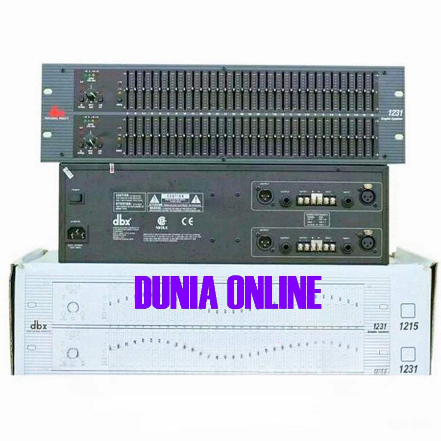Equalizer DBX 1231 equalizer DBX1231 2 X 31 channel grade a+