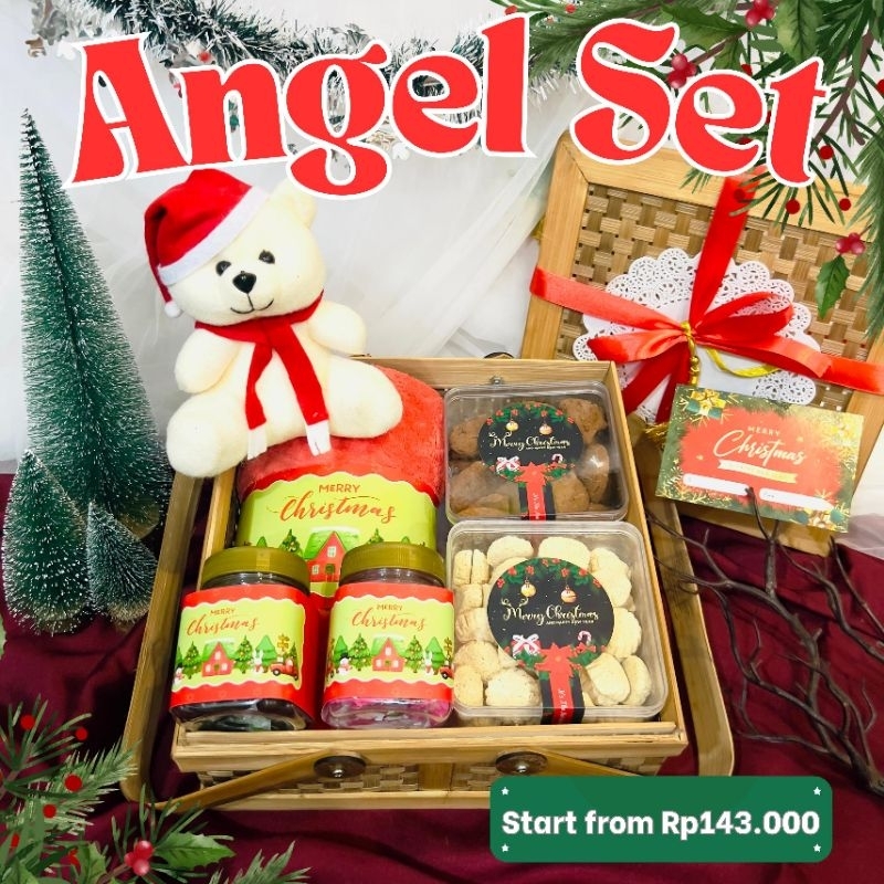 

PAKET ANGEL HAMPERS NATAL LUCU 2024 / Kado Christmas ready stok / Hadiah tahun baru / marry christmas