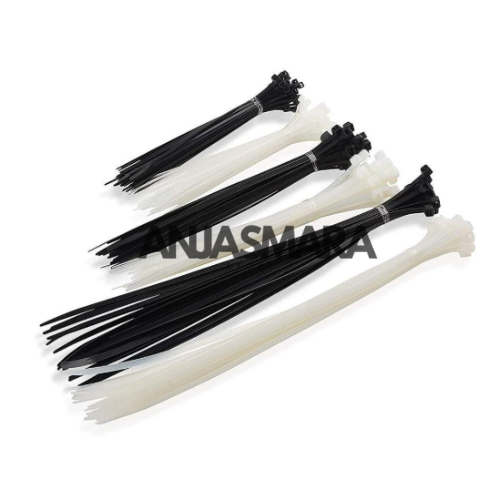 

1 Pack Cable Ties Kable Tie Tali Sut Material Bahan Nylon Kuat Tali Ikat Kancing Serbaguna Fungsional Warna Hitam Putih