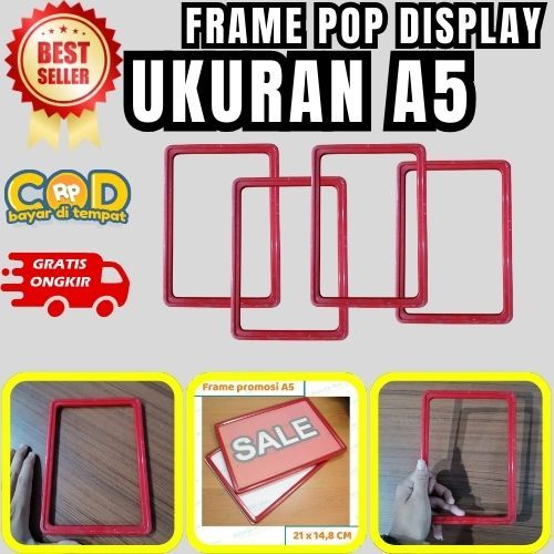 

POP UP FRAME PROMOTION, DISPLAY HARGA POP UP, POP DISPLAY CASE A5