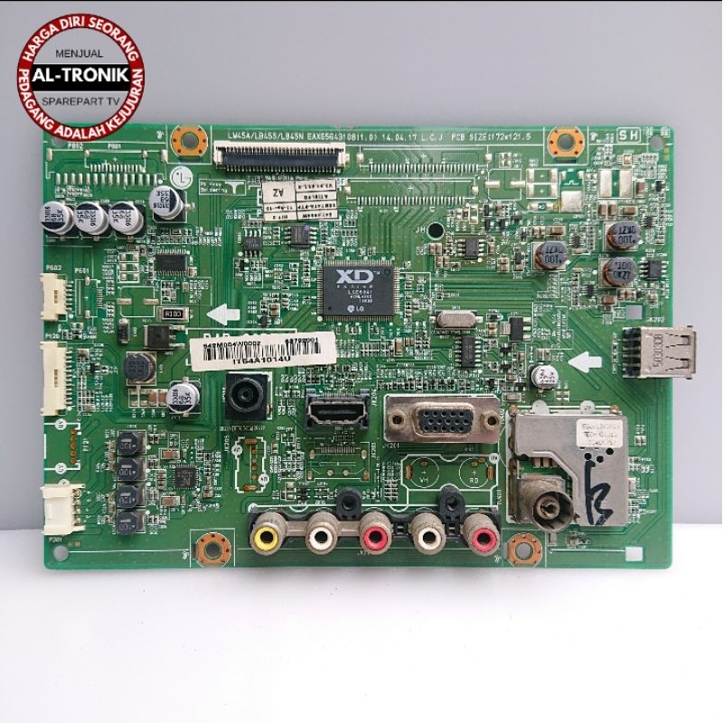 MAINBOARD MB TV LED LG 28 INCH MODEL 28MT47A MOTHERBOARD MOBO MODUL MESIN TV LG 28MT47A-PT EAX656431