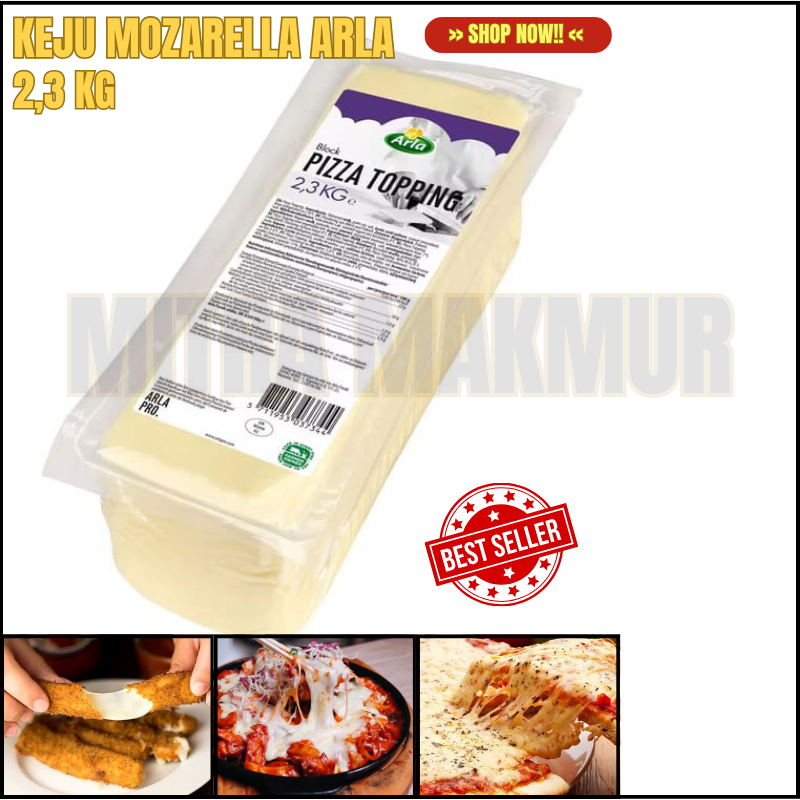 

Keju Mozarela Arla 2,3 Kg Import Denmark ( Halal )