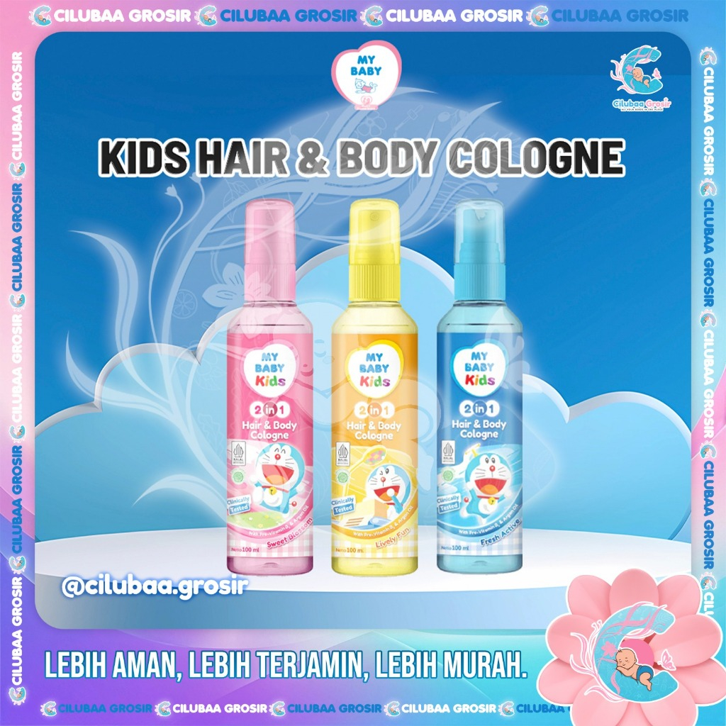 MY BABY Kids Hair & Body Cologne 100ml || My Baby Kids 2in1 Parfum Minyak Wangi Anak || Parfum Rambu