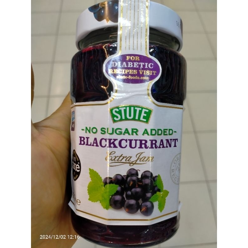 

Stute For Diabetic No Sugar Added Diet Jam Selai Diabetes - Blackcurrant