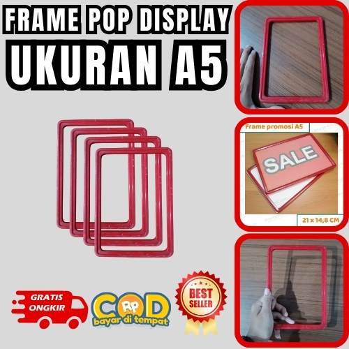 

DISPLAY HARGA POP UP PROMOTION A5, DISPLAY PROMO, FRAME PROMO A5
