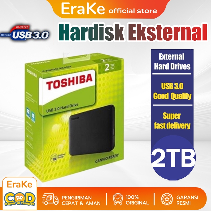 2TB Hardisk Eksternal SSD Portable SSD External 2.5 Portable Hardisk USB 3.0 Hard Drives HDD Untuk P