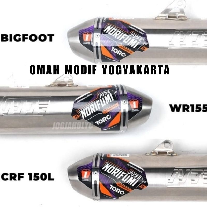 Knalpot Norifumi TORC CRF 150 L KLX BF DT WR 155 full stainless Torch CRF 150L KLX 150 DTRACKER WR15