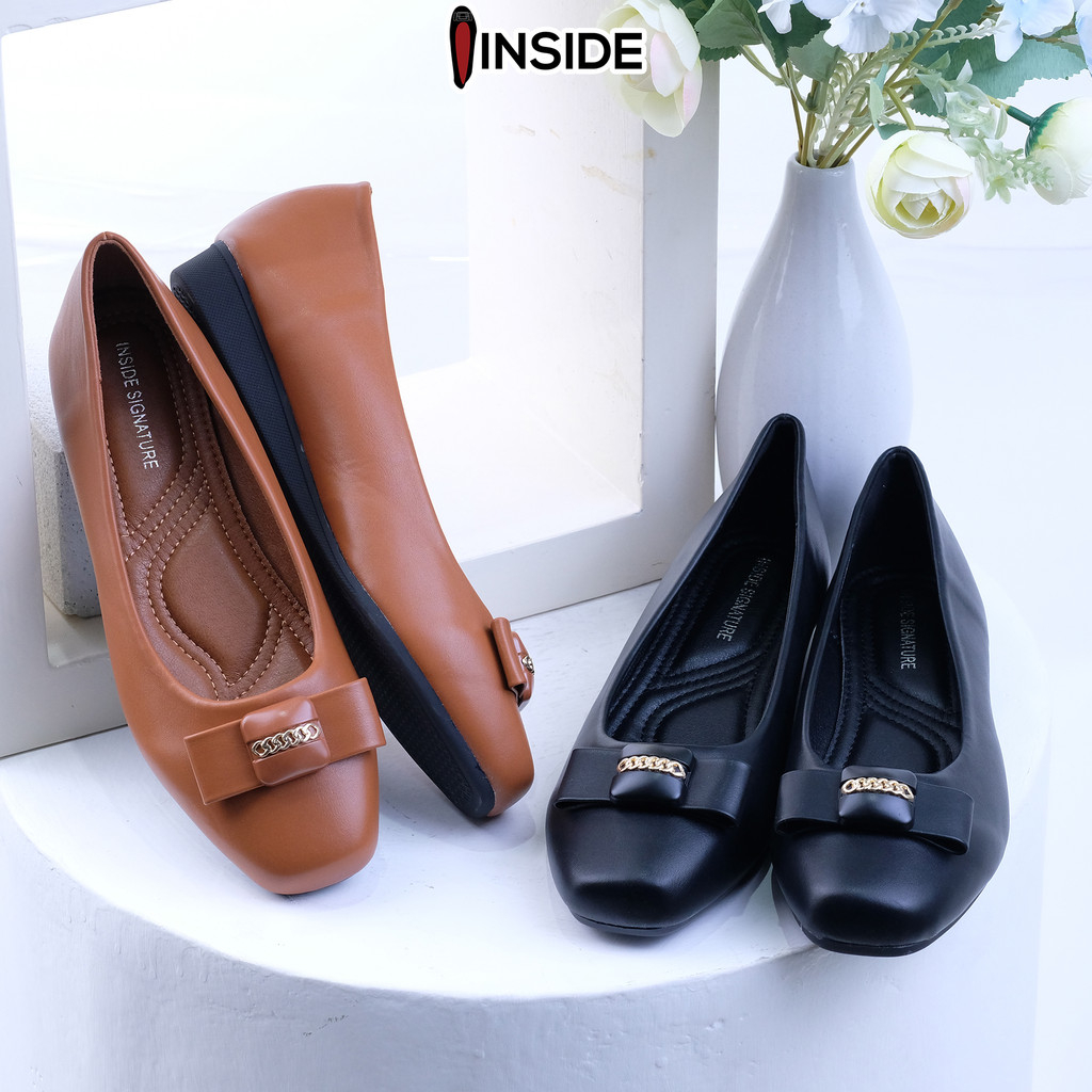 INSIDE SIGNATURE Mega Flat Shoes Sepatu Flat Empuk Dan Elegant