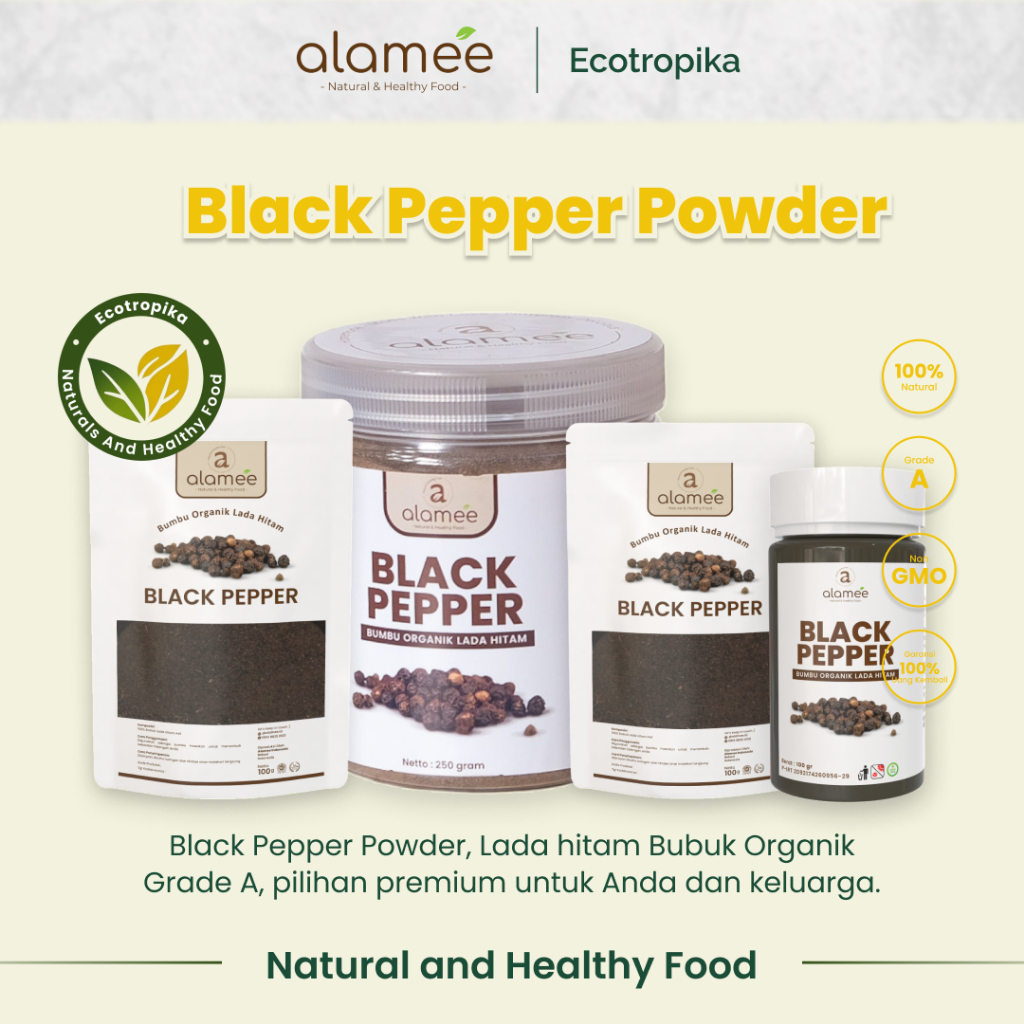 

Blackpepper Powder Lada Hitam Bubuk Black Pepper Bumbu Dapur Instan