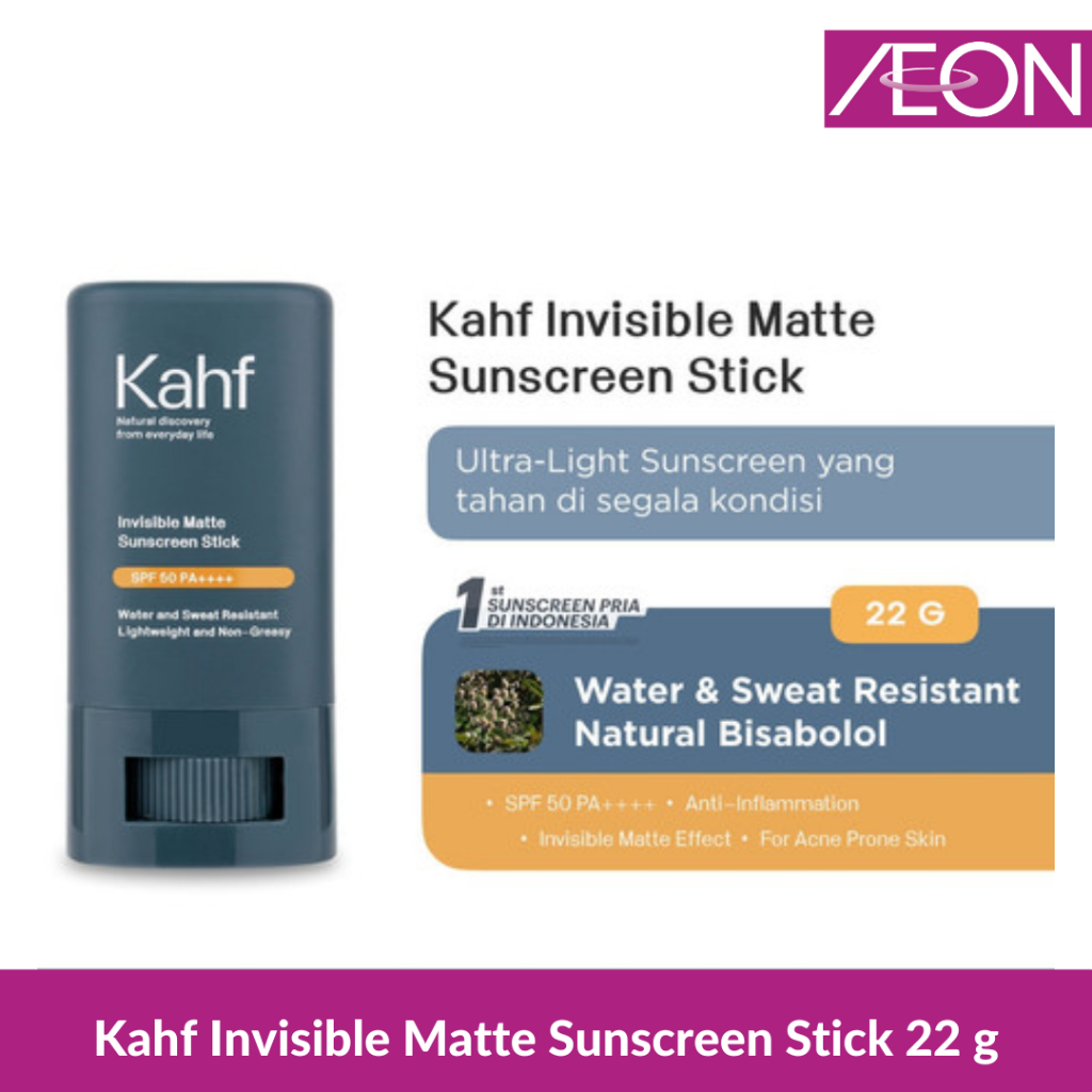 Kahf Invisible Matte Sunscreen Stick 22 g