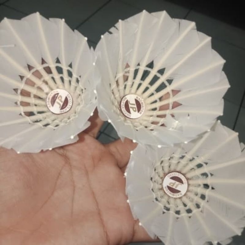 Shuttlecock Jp Gold Cock Badminton Kok Bulutangkis Bekas Drilling Second kondisi 90%