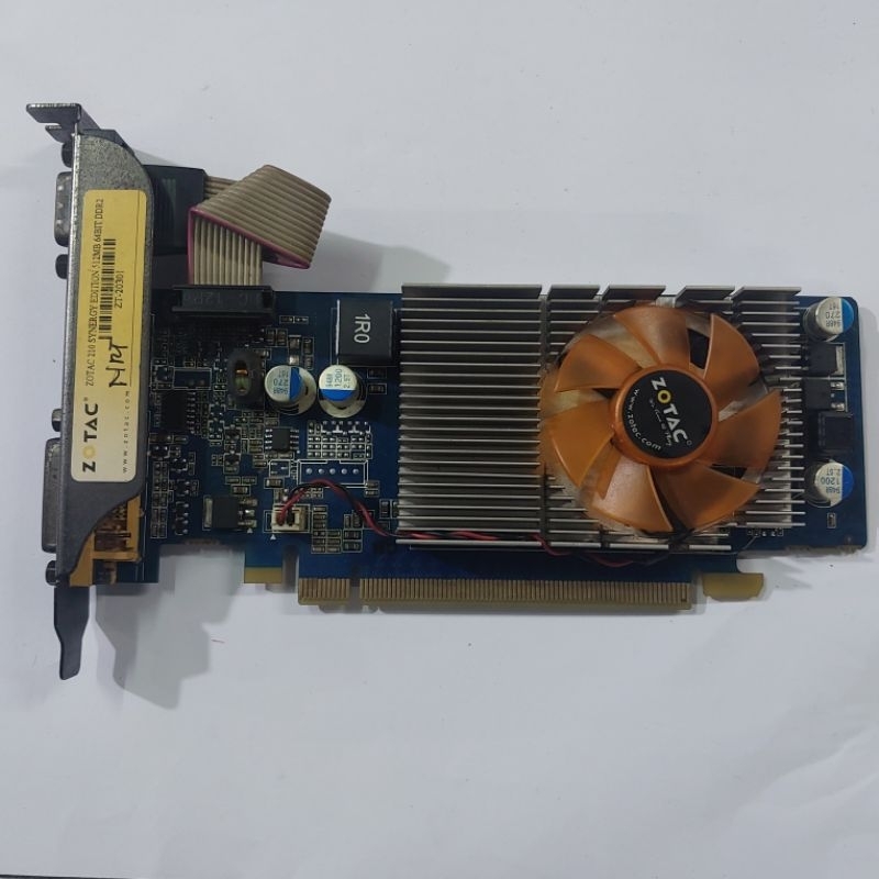VGA Card Pci Express Nvidia Geforce Zotac 210 512Mb Ddr2 64Bit  Hdmi