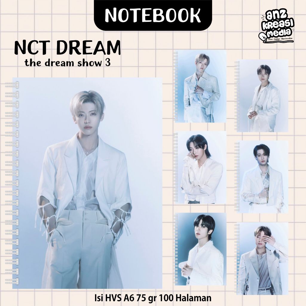 

NOTEBOOK A6 BUKU TULIS SPIRAL - NCT DREAM SHOW 3 - MERCHANDISE KPOP MURAH UNOFFICIAL