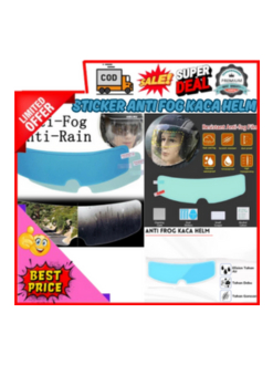 COD Stiker Helm Anti Embun Anti Air Anti Fog Kaca Helm Anti Air Hujan Dan Embun Sticker Helm Anti Ai
