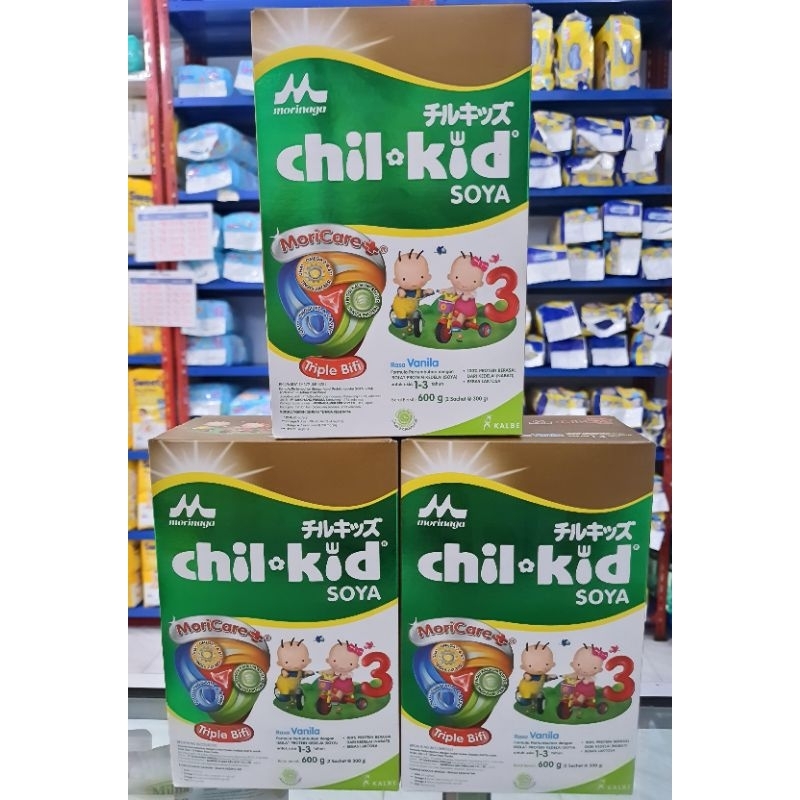 

Morinaga Chil kid SOYA 3 (1-3 Tahun) Vanila 600gr