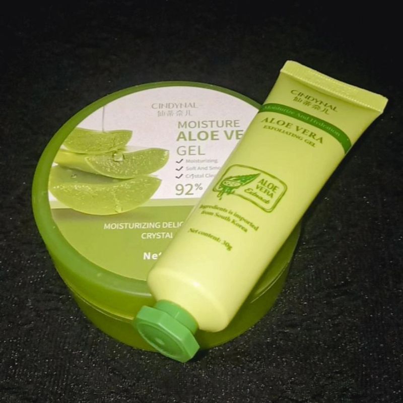 aloe vera gel cindynal+exfoliasi cindynal