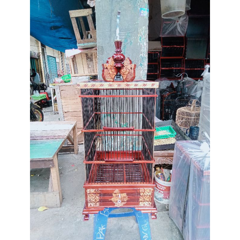 sangkar/burung ukir semar/Arjuna tiang besi no 3