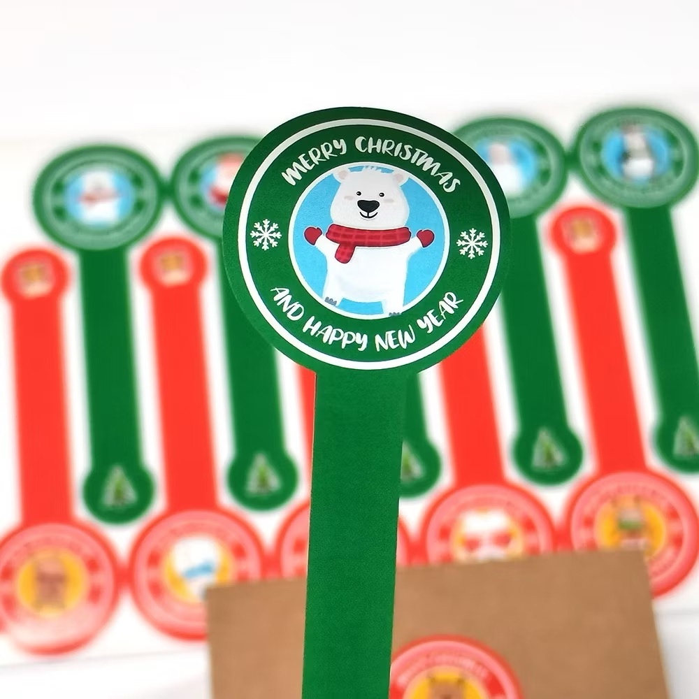 

STIKER TOPLES NATAL/ STIKER LIDAH TOPLES/ STIKER MERRY CHRISTMAS/ STICKER HAMPERS NATAL