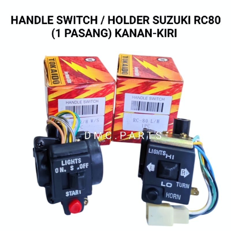 HOLDER SAKLAR SUZUKI RC80 RC 80 KANAN KIRI / ECER BISA PILIH MAIN SWITCH