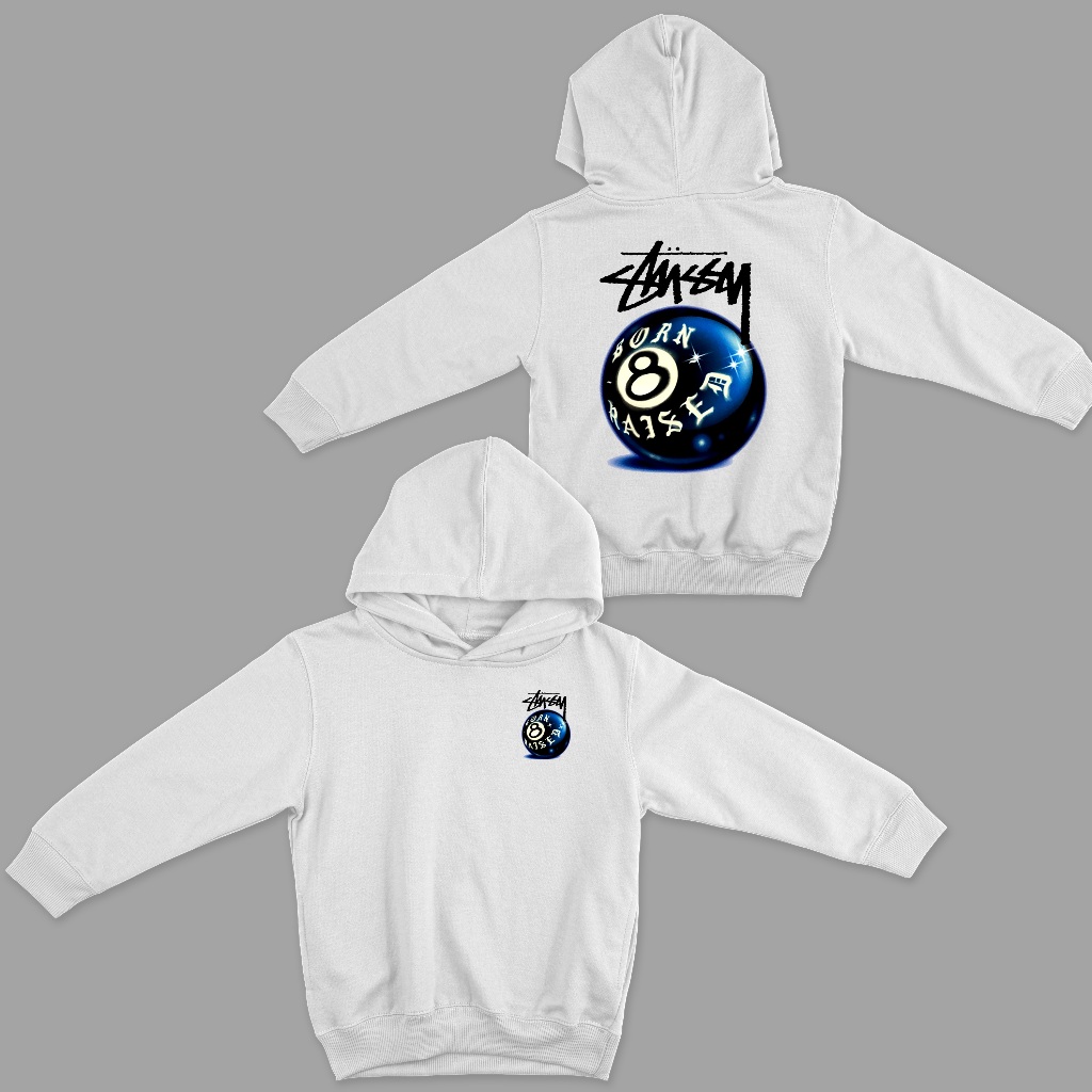 Hoodie Sweater Anak Stussy 8 Ball