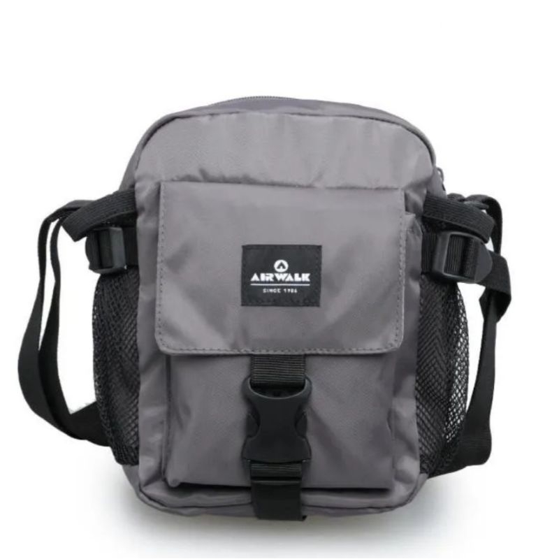 Airwalk Bruner Sling Bag - Grey | Tas Selempang Airwalk | Tas Airwalk - Sling Bag Airwalk