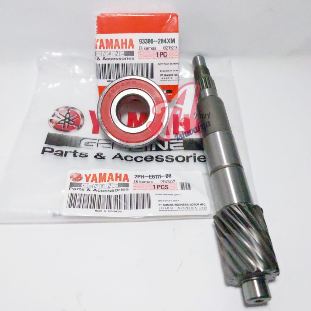 AS PULLY SHAFT DRIVE BELAKANG MIO M3 125 MIO Z SOUL GT125 2PH + BEARING LAHER CVT 6204 YAMAHA