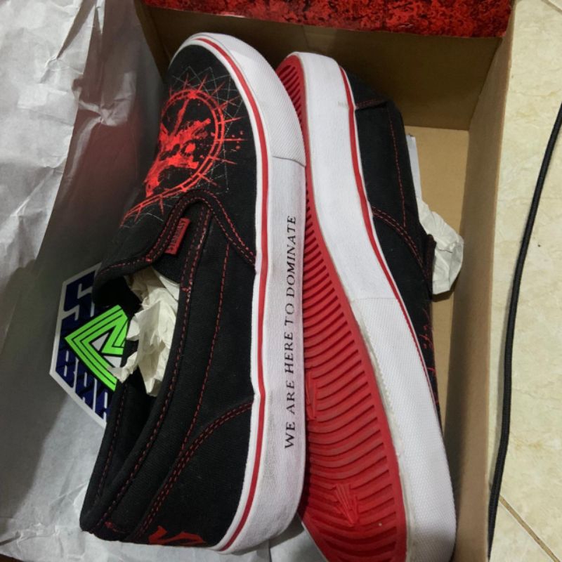 Sepatu cullen Slip On Original Burgerkill Anniversary 25th Spesial edition BNIB Burgerkill x Saint B