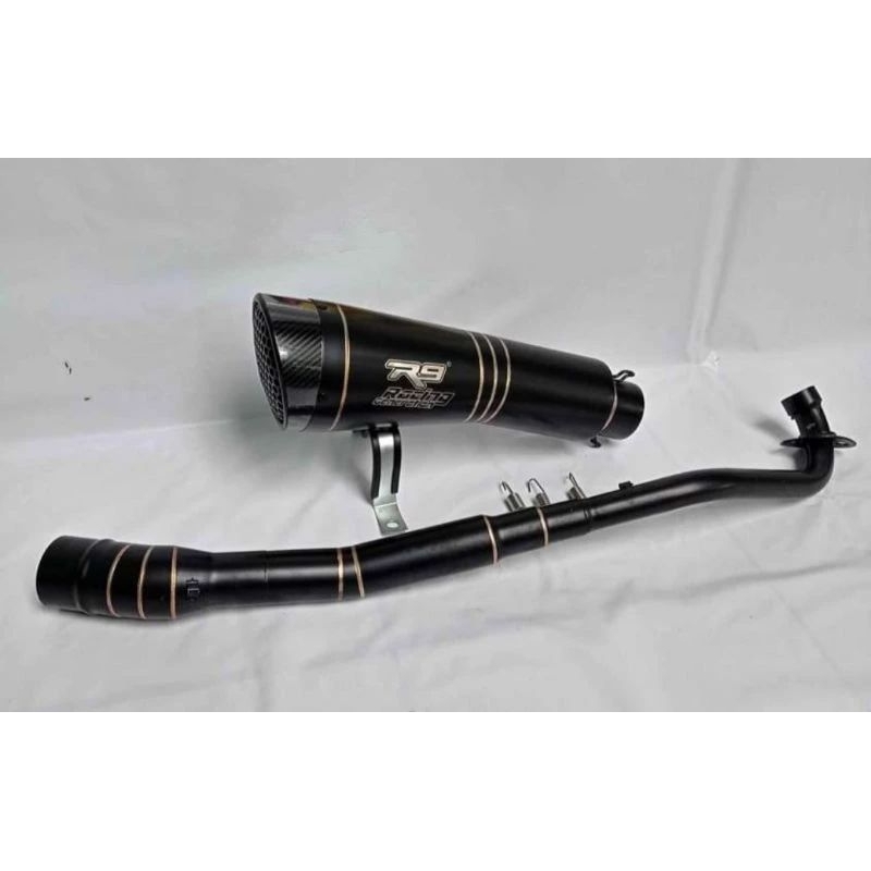 Knalpot R9 H2 Jupiter Z Z1 Vega R Vega ZR Supra X 125 Revo Blade Kharisma Blade motor bebek