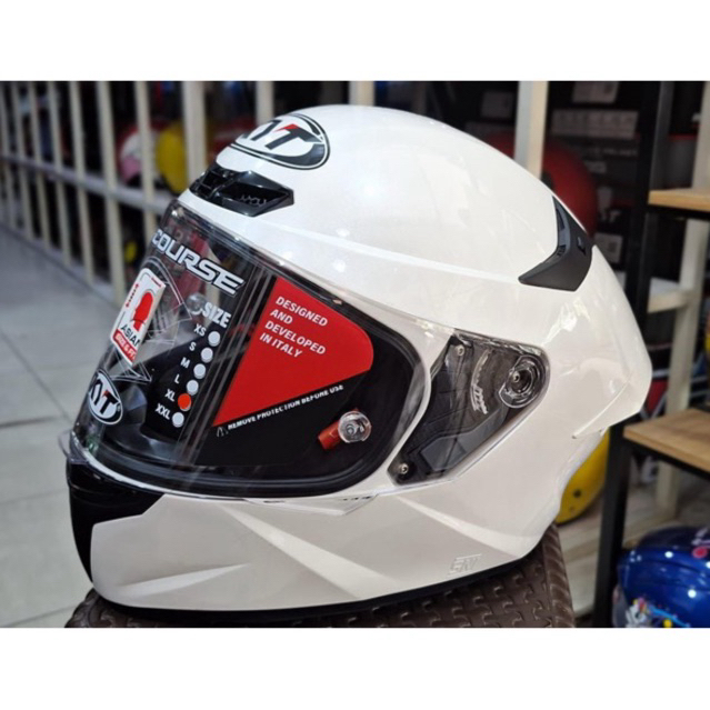 Helm KYT TT Course Solid Putih Original