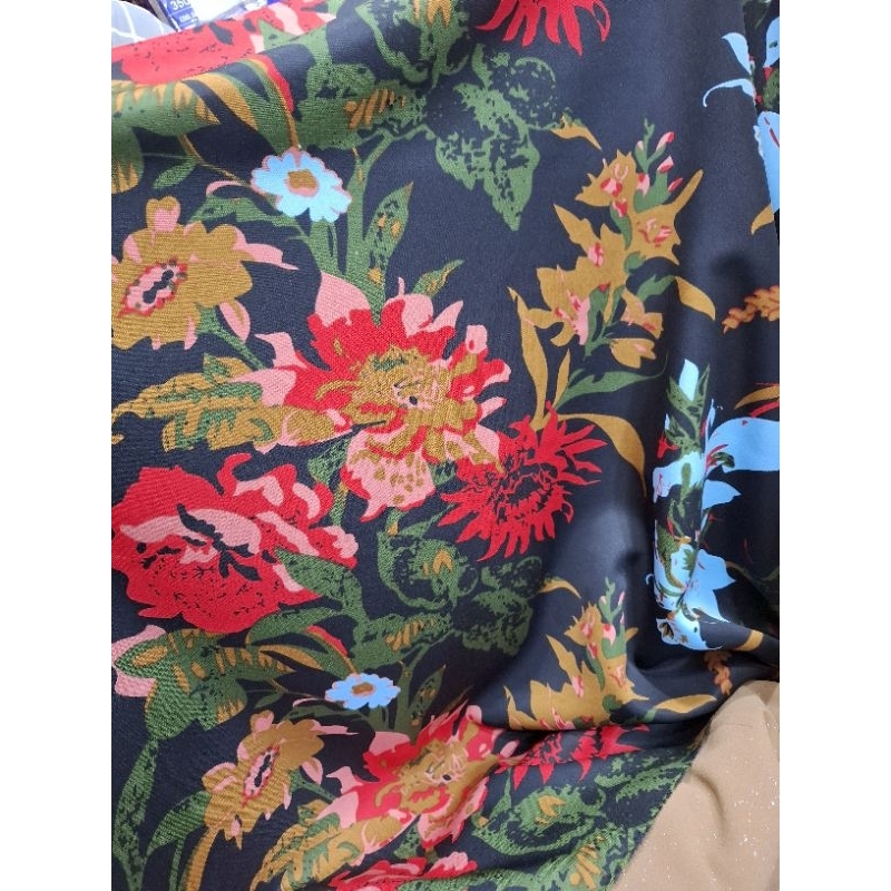 KAIN/BAHAN SATIN SILK, MAXMARA LUXURY HARGA PER 0.5 MTR