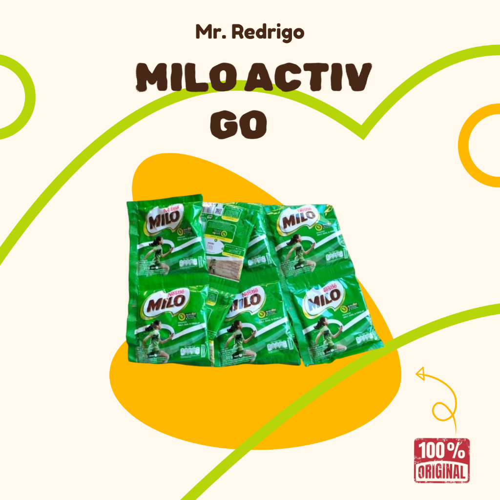 

MILO ACTIV-GO Susu Coklat Renceng 22g - 10 Pcs | Mr Redrigo