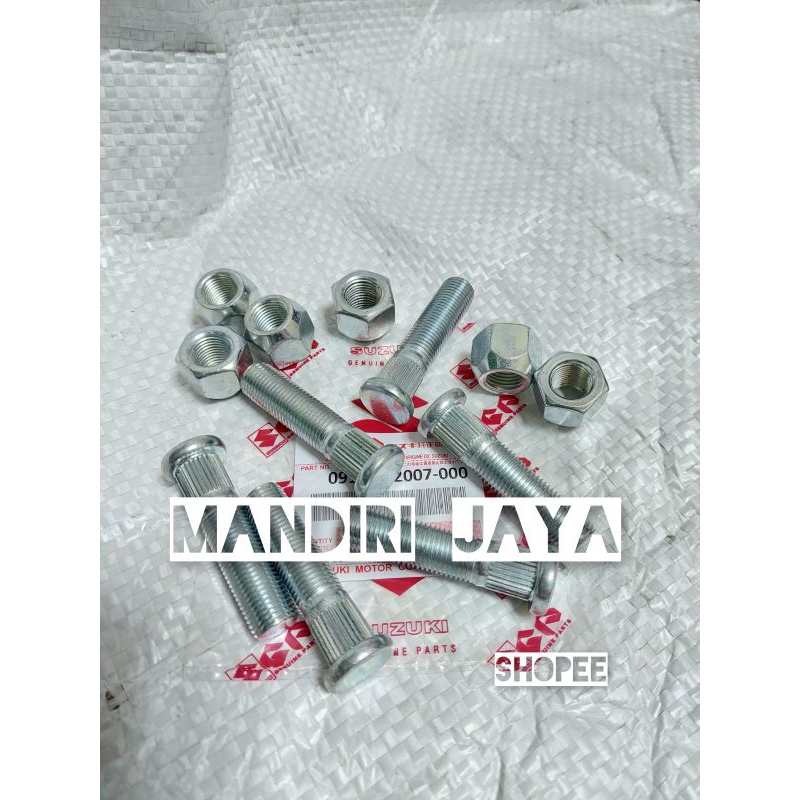 Hub bolt baut roda + mur Suzuki Karimun Estilo Kotak Wagon R Ori
