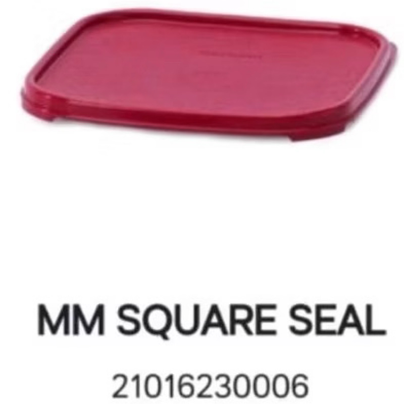 TUPPERWARE SEAL MM SQUARE lama TUTUP KOTAK merah 1PC