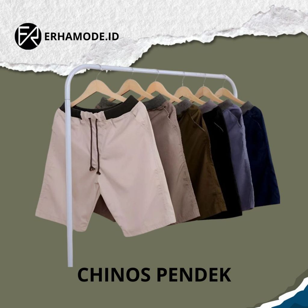 EHACLOTHES. CELANA PENDEK CHINOS 50 RIBU DAPAT 2 PCS