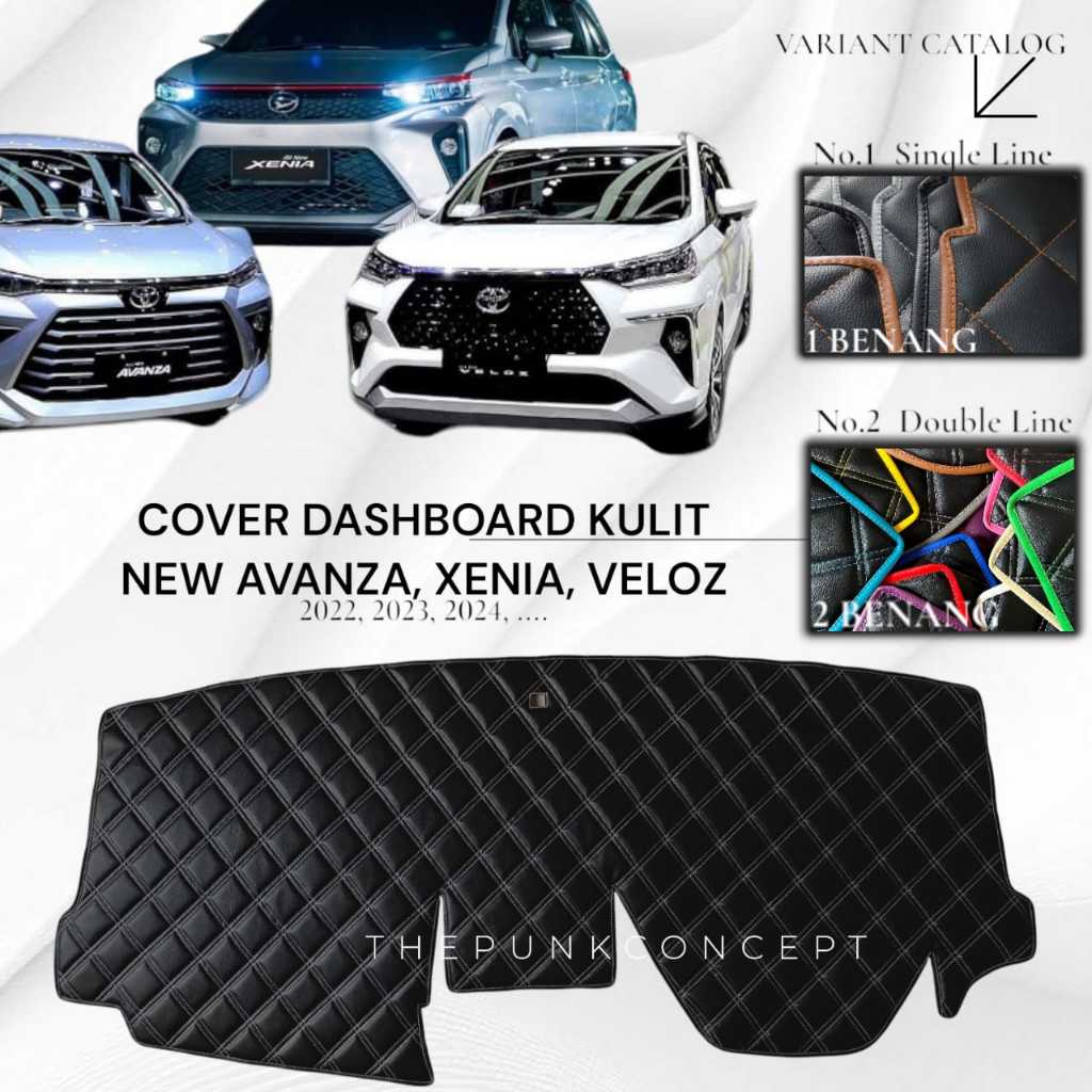 Cover Dashboard Kulit New AVANZA VELOZ XENIA Aksesoris Pelindung Dasbor Mobil Interior