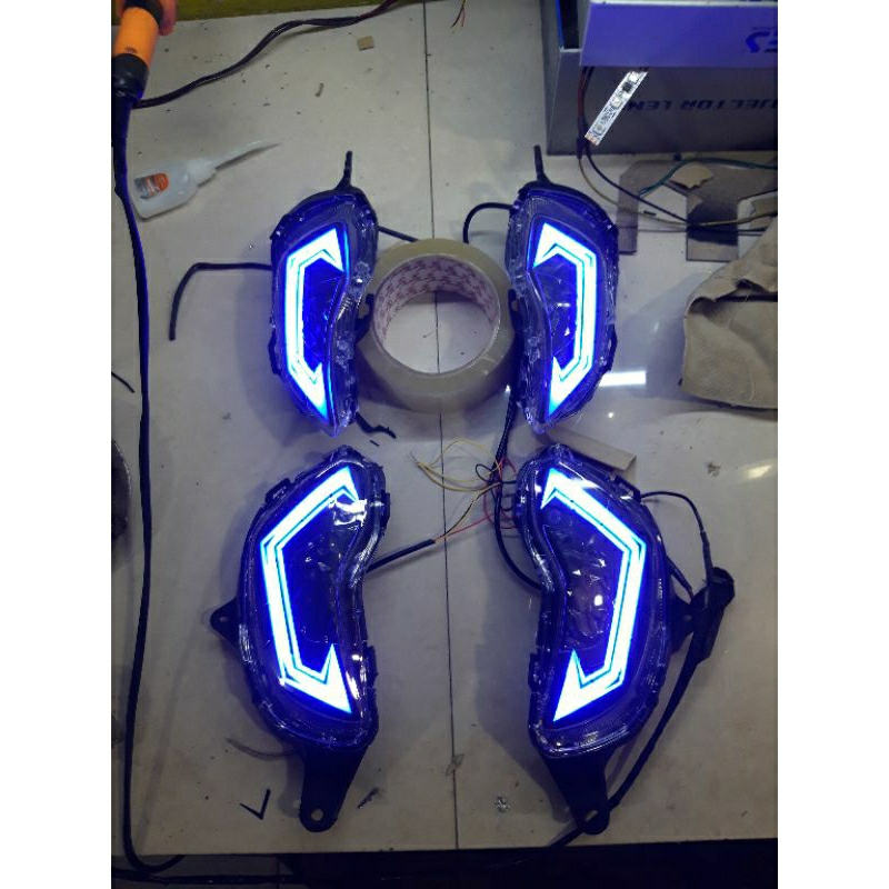 sen new scoopy custom / lampu sen scoopy / sen depan belakang custom scoopy