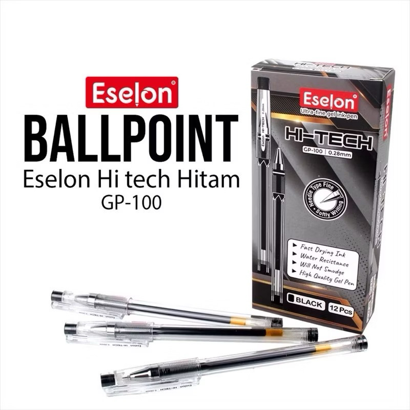 

PULPEN HITECH 0.28MM GP-100 PER LUSIN (12 PCS) HI TECH HI-TECH MURAH-MURAH